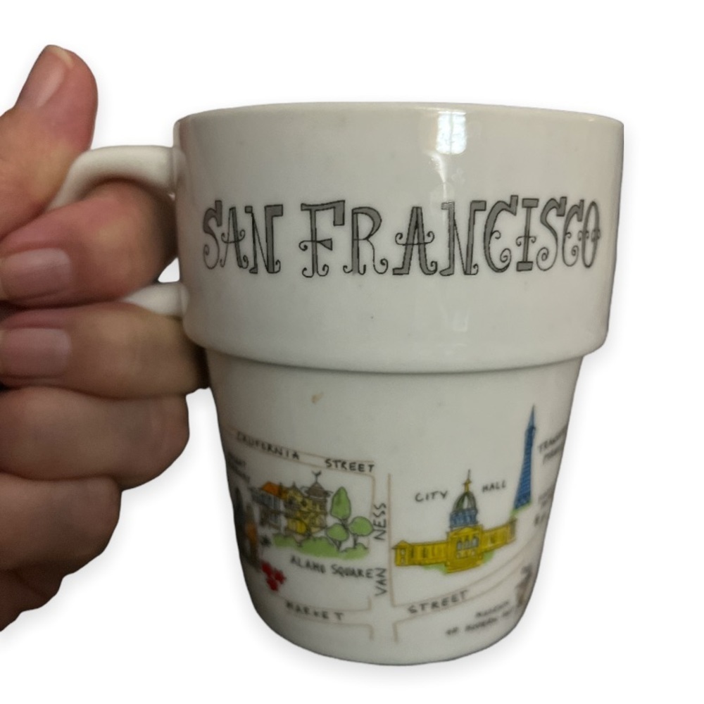 San Francisco World Market Cities Of The World Stackable Coffee Mug Replacement - Picture 1 of 7